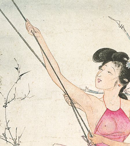 鸡泽-胡也佛的仕女画和最知名的金瓶梅秘戏图